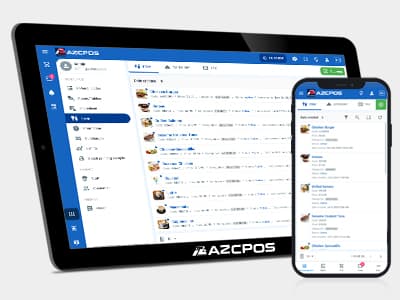 User-friendly interface for quick service and to-go restaurants AZCPOS