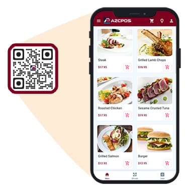 QRCode scan for order and payment AZCPOS