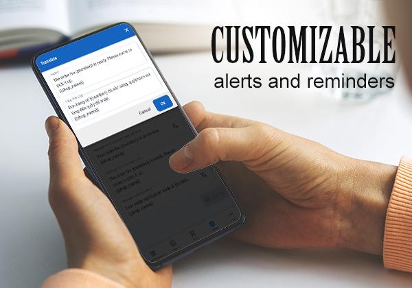 Customizable alerts and reminders AZCPOS