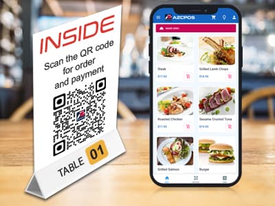 Contactless convenience for cuisine, dining-in, and full-service restaurants is redefined AZCPOS