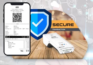 Secure transactions to protect sensitive payment information during scanning AZCPOS