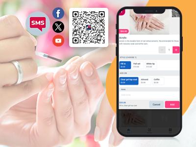 Customer relationship building for beauty salons such as nail salons, hair salons and spas AZCPOS