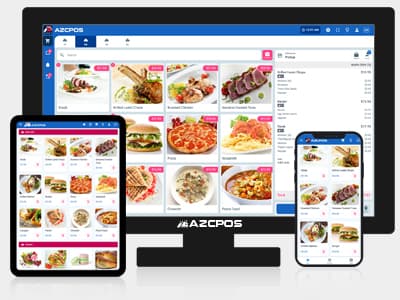 User-friendly interface for cuisine, dining-in, and full-service restaurants AZCPOS